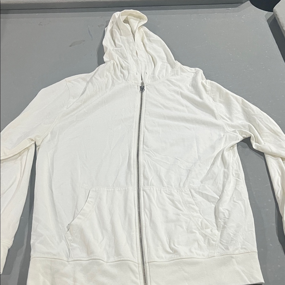 Old Navy Light Gray Zip-Up Hoodie